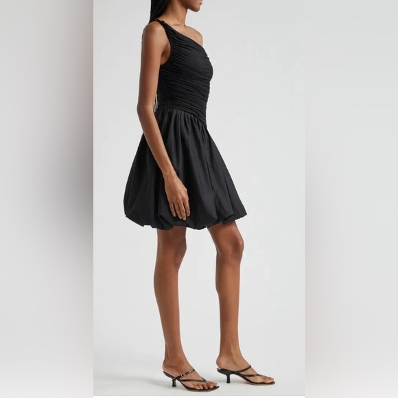 Elexiay Lagos Asymmetric One-Shoulder Mixed Media Dress ✨🔥🔥SZ M - Picture 7 of 11